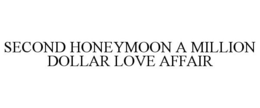 SECOND HONEYMOON A MILLION DOLLAR LOVE AFFAIR trademark