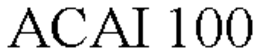 ACAI 100 trademark