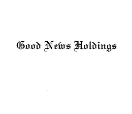 GOOD NEWS HOLDINGS trademark