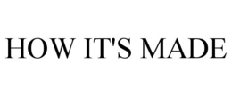 HOW IT'S MADE trademark
