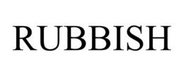 RUBBISH trademark