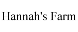 HANNAH'S FARM trademark
