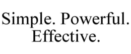 SIMPLE. POWERFUL. EFFECTIVE. trademark