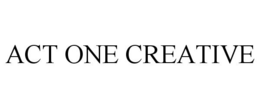 ACT ONE CREATIVE trademark