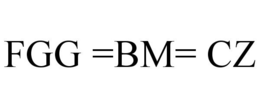 FGG =BM= CZ trademark