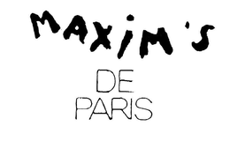 MAXIM'S DE PARIS trademark