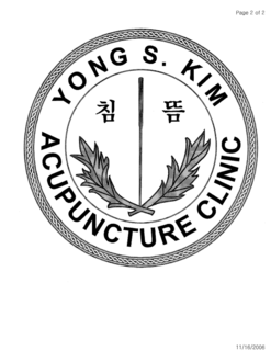 YONG S. KIM ACUPUNCTURE CLINIC trademark