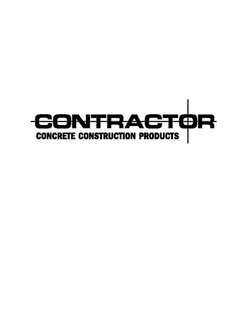 CONTRACTOR CONCRETE CONSTRUCTION PRODUCTS trademark
