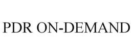 PDR ON-DEMAND trademark
