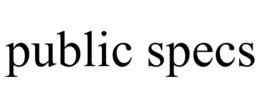 PUBLIC SPECS trademark