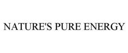 NATURE'S PURE ENERGY trademark