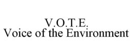 V.O.T.E. VOICE OF THE ENVIRONMENT trademark