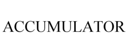 ACCUMULATOR trademark