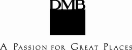 DMB A PASSION FOR GREAT PLACES trademark
