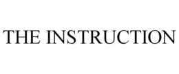 THE INSTRUCTION trademark