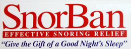 SNORBAN EFFECTIVE SNORING RELIEF "GIVE THE GIFT OF A GOOD NIGHT'S SLEEP" trademark