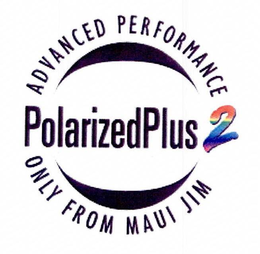 POLARIZEDPLUS2 ADVANCED PERFORMANCE ONLY FROM MAUI JIM trademark