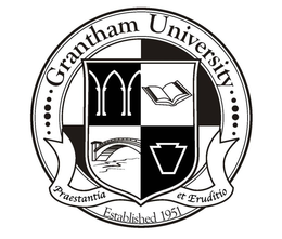 GRANTHAM UNIVERSITY PRAESTANTIA ET ERUDITIO ESTABLISHED 1951 trademark