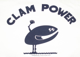 CLAM POWER DESIGNED BY STEVE KUHN - 1971 trademark