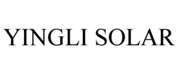 YINGLI SOLAR trademark