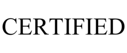 CERTIFIED trademark
