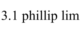 3.1 PHILLIP LIM trademark