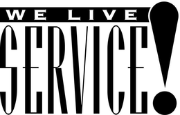 WE LIVE SERVICE! trademark