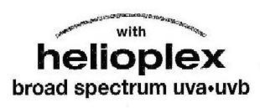 WITH HELIOPLEX BROAD SPECTRUM UVA·UVB trademark