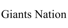 GIANTS NATION trademark