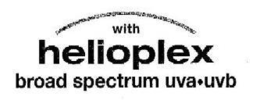 WITH HELIOPLEX BROAD SPECTRUM UVA·UVB trademark