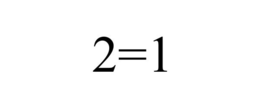 2=1 trademark