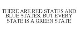 THERE ARE RED STATES AND BLUE STATES, BUT EVERY STATE IS A GREEN STATE trademark
