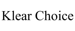 KLEAR CHOICE trademark