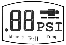 .88 PSI MEMORY FULL PUMP trademark