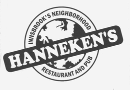 HANNEKEN'S INNSBROOK'S NEIGHBORHOOD RESTAURANT AND PUB trademark