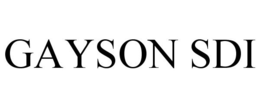 GAYSON SDI trademark
