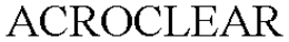 ACROCLEAR trademark