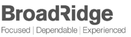 BROADRIDGE FOCUSED | DEPENDABLE | EXPERIENCED trademark
