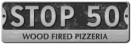 STOP 50 WOOD FIRED PIZZERIA trademark