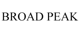 BROAD PEAK trademark