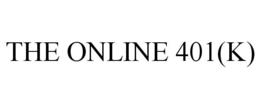 THE ONLINE 401(K) trademark