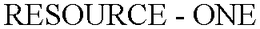 RESOURCE - ONE trademark