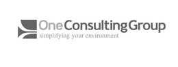 ONE CONSULTING GROUP SIMPLIFYING YOUR ENVIRONMENT trademark