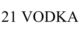 21 VODKA trademark