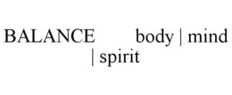 BALANCE        BODY trademark