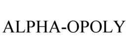 ALPHA-OPOLY trademark