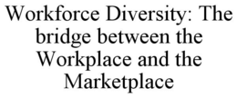 WORKFORCE DIVERSITY: THE BRIDGE BETWEEN THE WORKPLACE AND THE MARKETPLACE trademark