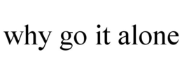 WHY GO IT ALONE trademark