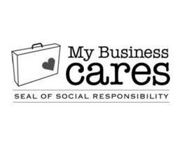 MY BUSINESS CARES SEAL OF SOCIAL RESPONSIBILITY trademark