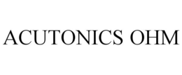 ACUTONICS OHM trademark
